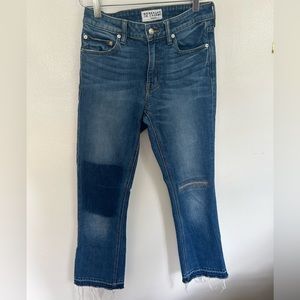 10 Crosby Derek Lam Straight Leg Stitching Detail Jeans Size 26